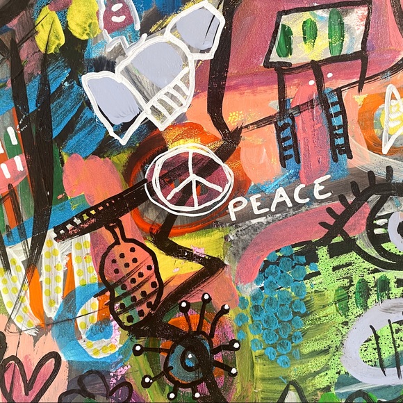 BASQUIAT STYLE original painting - Picture 3 of 4